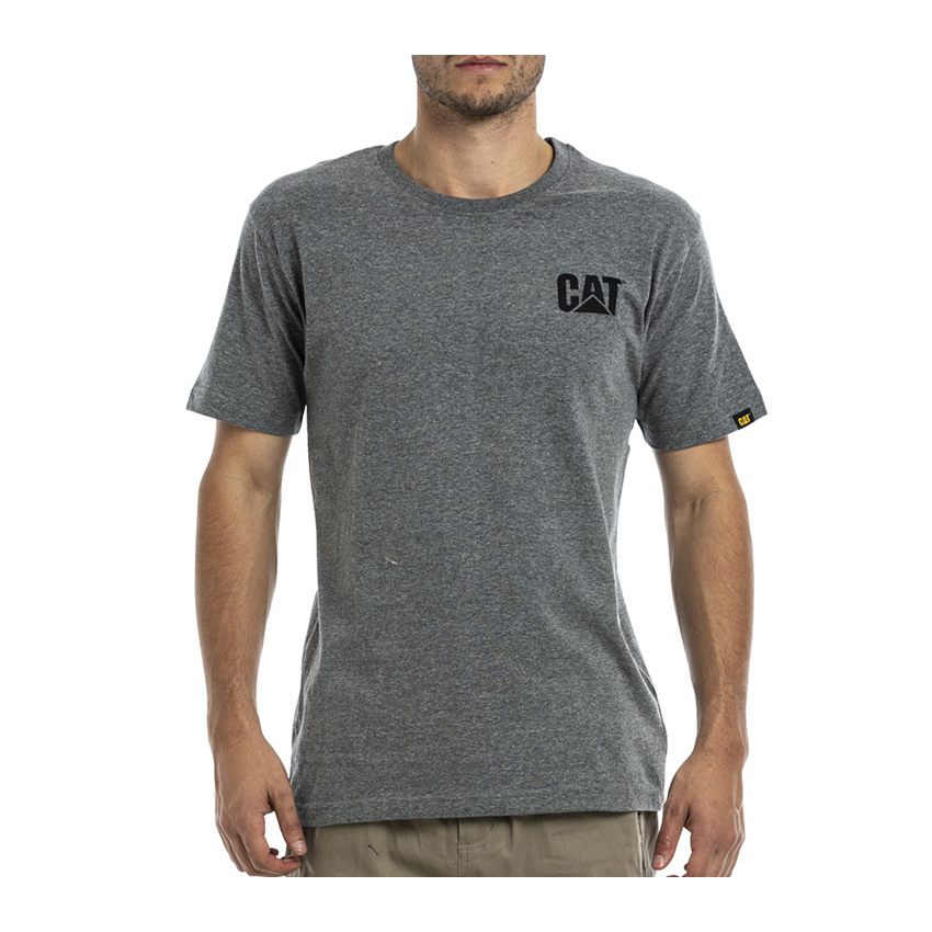 Caterpillar Trademark Philippines - Mens T-Shirts - Grey 25936DPMI